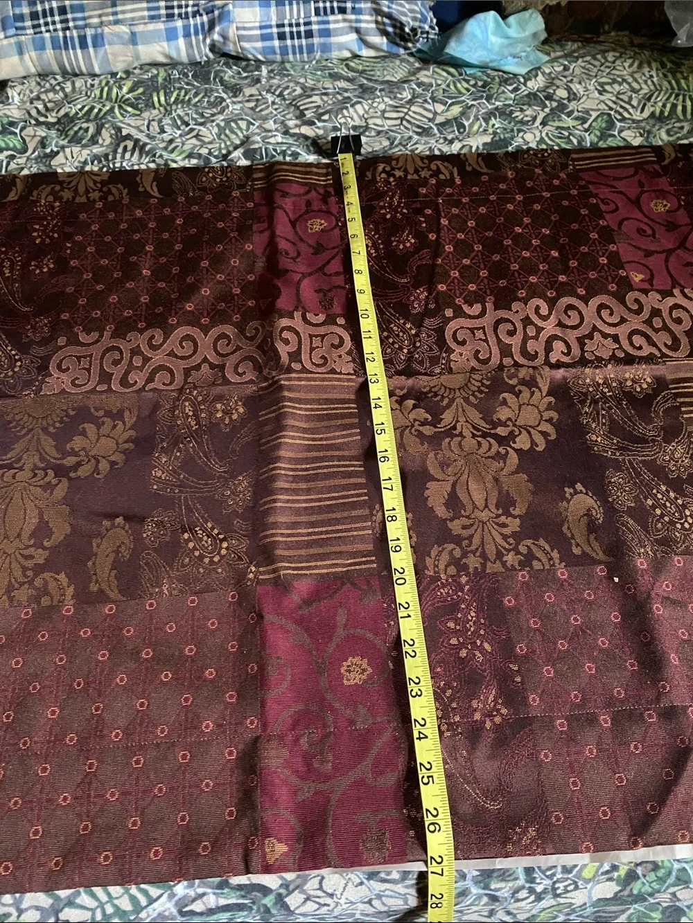Two big pillowcase  Plum Patchwork-Style Decorative Bedding Throw